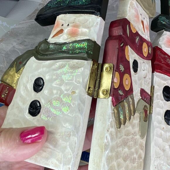 Kurt Adler Christmas primitive snowman screen - Picture 7 of 7